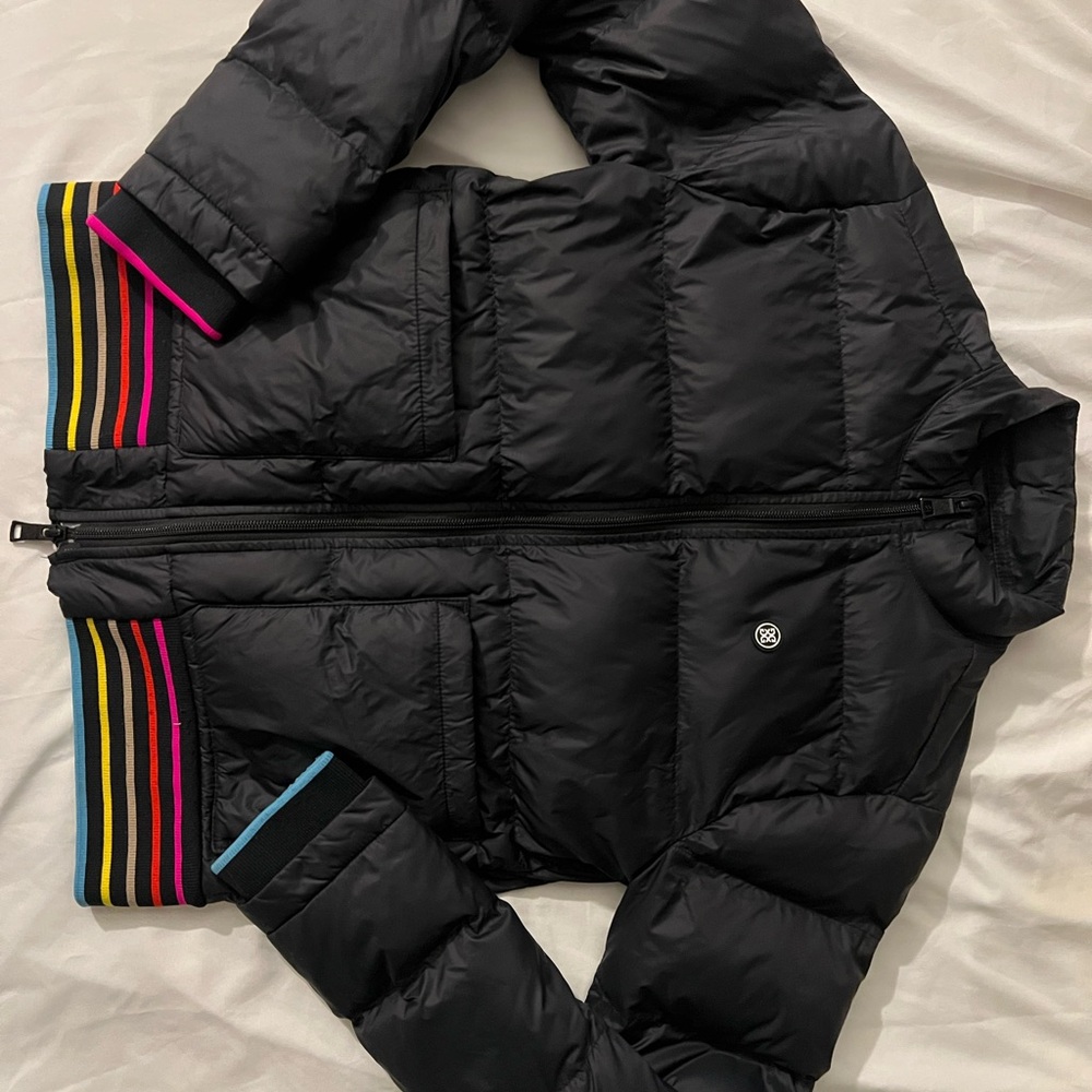 G/FORE Black Quilted Puffer Jacket Water-Resistant